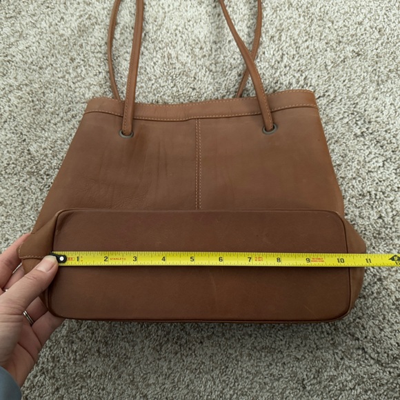 Wilson leather Brown Leather Tote Bag *long handles - Picture 12 of 13